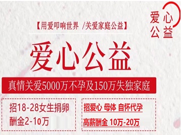 华龙捐卵助孕生子 爱心志愿者招募